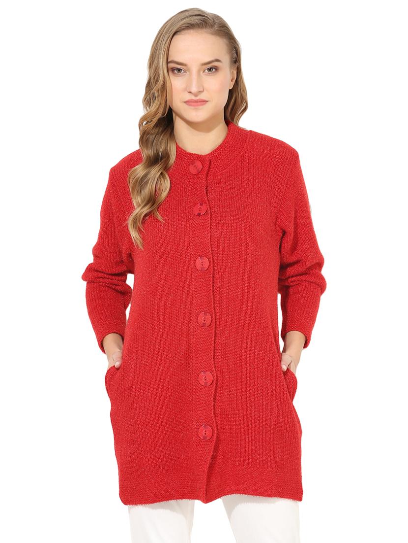 button down wool cardigan - 17097710 - Zoom Image - 1