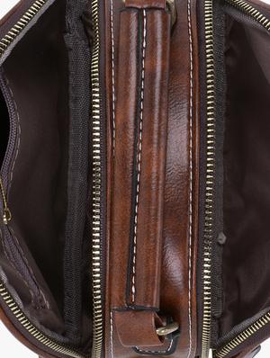 brown leatherette (pu) regular sling bag - 17097713 - Standard Image - 3
