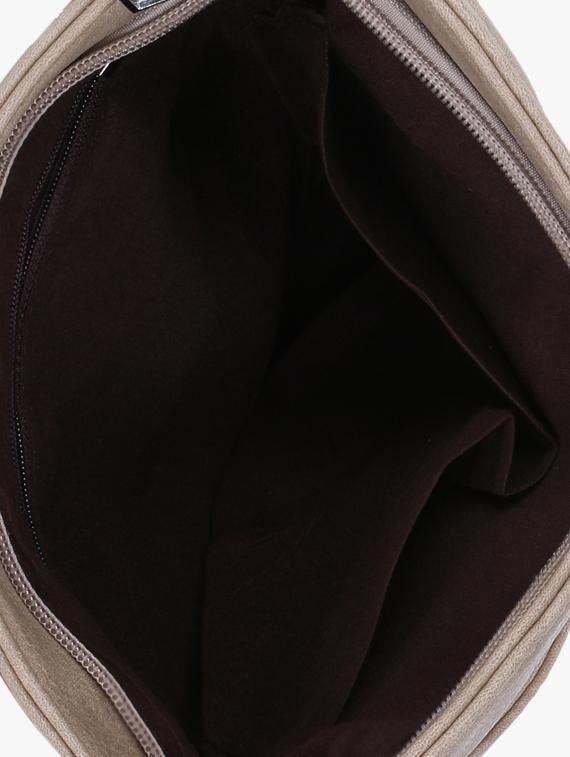 beige leatherette (pu) regular sling bag - 17097721 - Zoom Image - 3