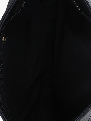 black leatherette (pu) regular sling bag - 17097724 - Standard Image - 3