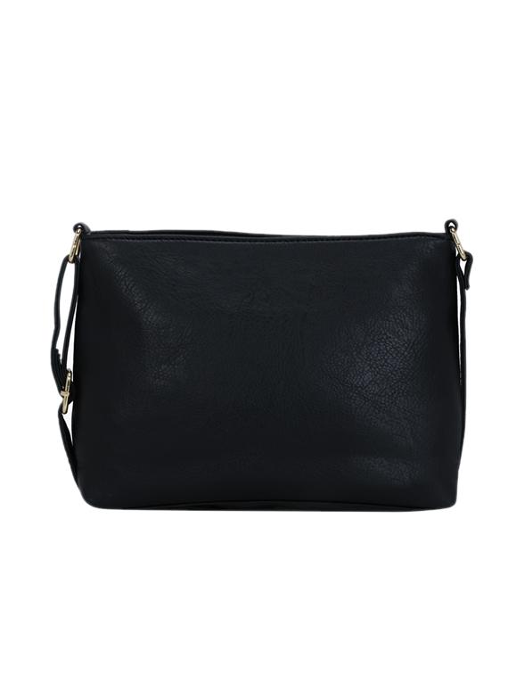 black leatherette (pu) regular sling bag - 17097724 - Zoom Image - 2