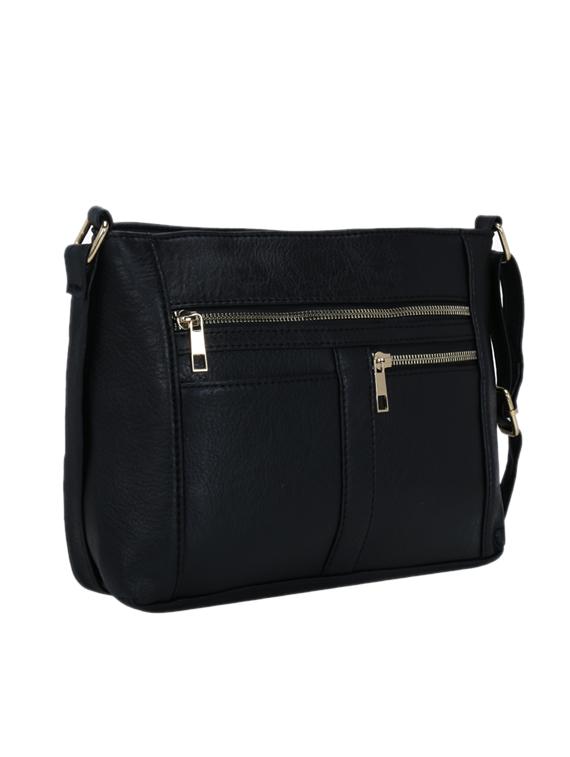 black leatherette (pu) regular sling bag - 17097724 - Zoom Image - 4