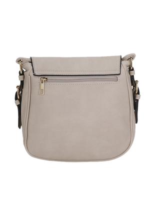 beige leatherette (pu) regular sling bag - 17097727 - Standard Image - 2