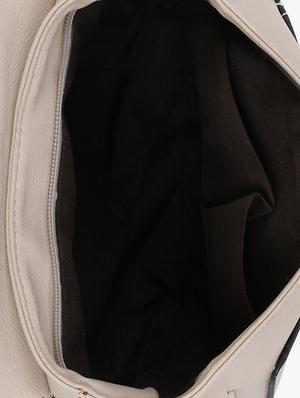 beige leatherette (pu) regular sling bag - 17097727 - Standard Image - 3