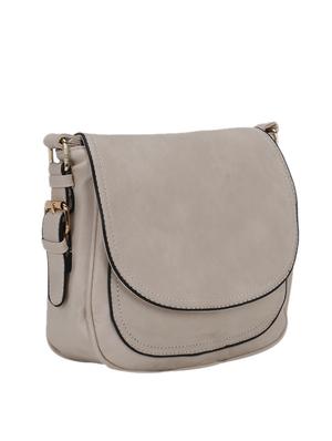 beige leatherette (pu) regular sling bag - 17097727 - Standard Image - 4
