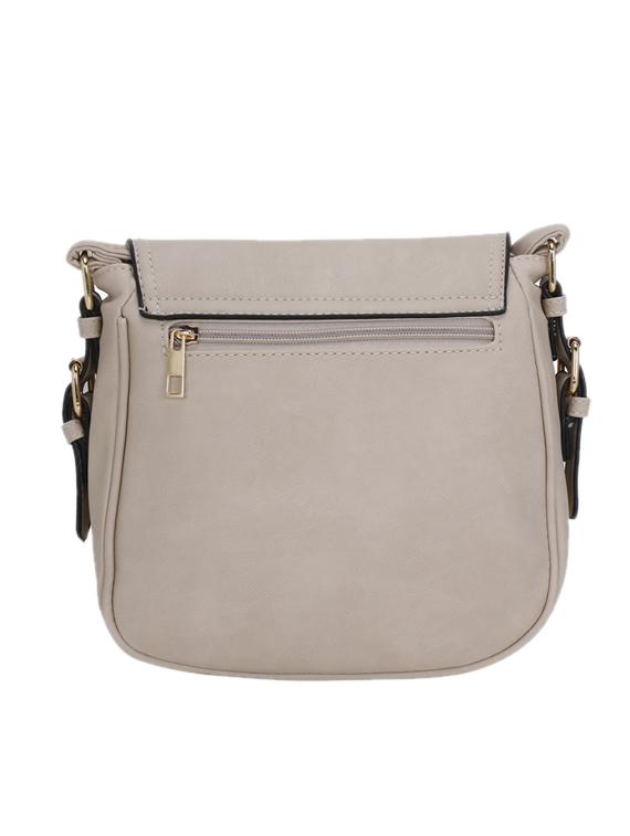 beige leatherette (pu) regular sling bag - 17097727 - Zoom Image - 2