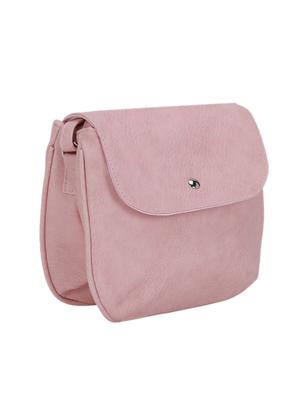 pink leatherette (pu) regular sling bag - 17097740 - Standard Image - 4