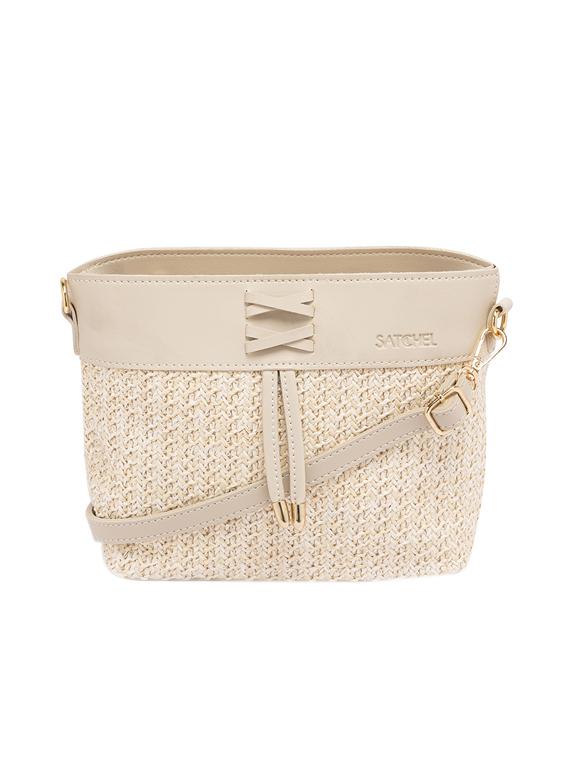 beige leatherette (pu) regular sling bag - 17097751 - Zoom Image - 1
