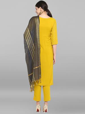 solid kurta pant set - 17097797 - Standard Image - 3