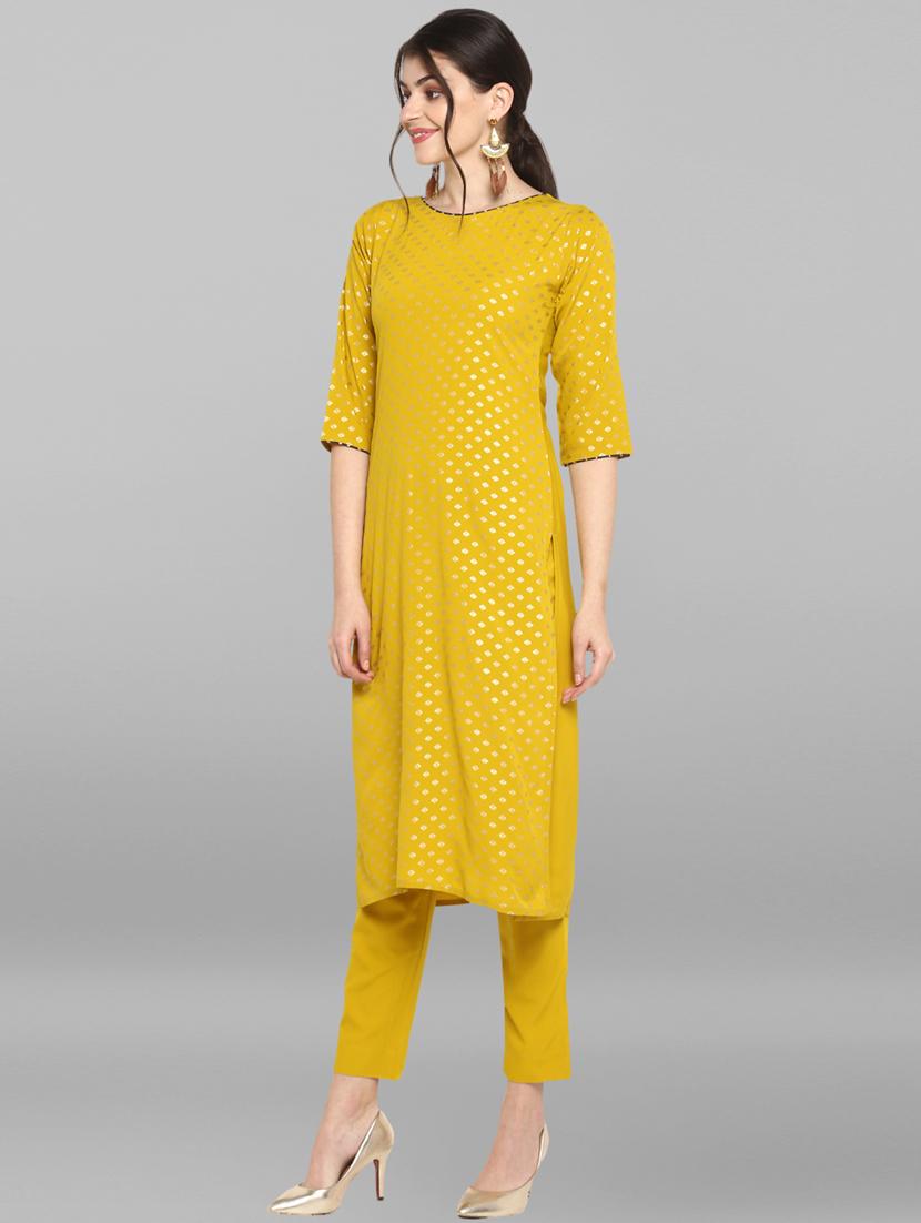 solid kurta pant set - 17097797 - Zoom Image - 2