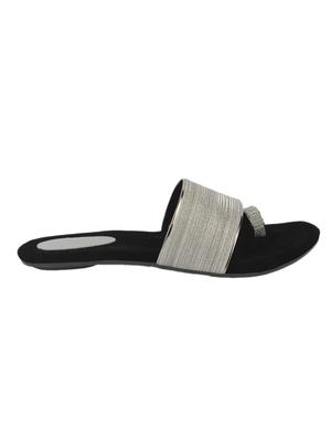 silver one toe sandals - 17097931 - Standard Image - 2