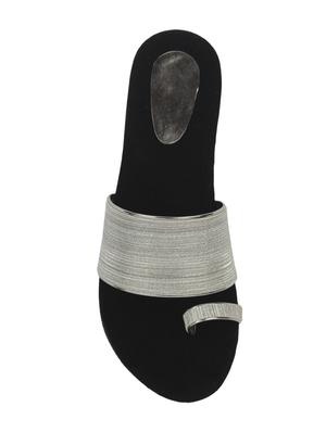 silver one toe sandals - 17097931 - Standard Image - 4