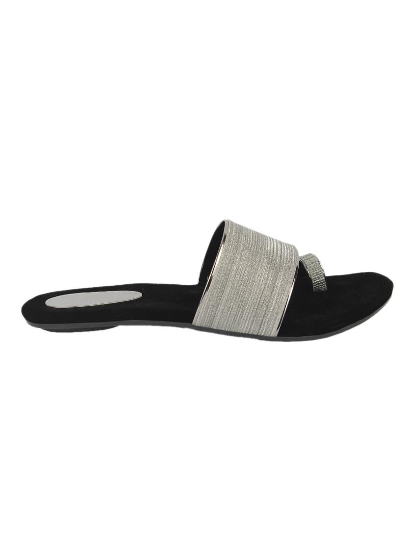 silver one toe sandals - 17097931 - Zoom Image - 2