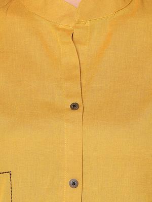 solid straight kurta - 17097945 - Standard Image - 4