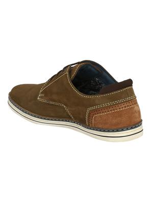 green synthetic & mesh laceup derbies - 17098760 - Standard Image - 3