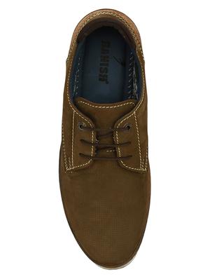 green synthetic & mesh laceup derbies - 17098760 - Standard Image - 4