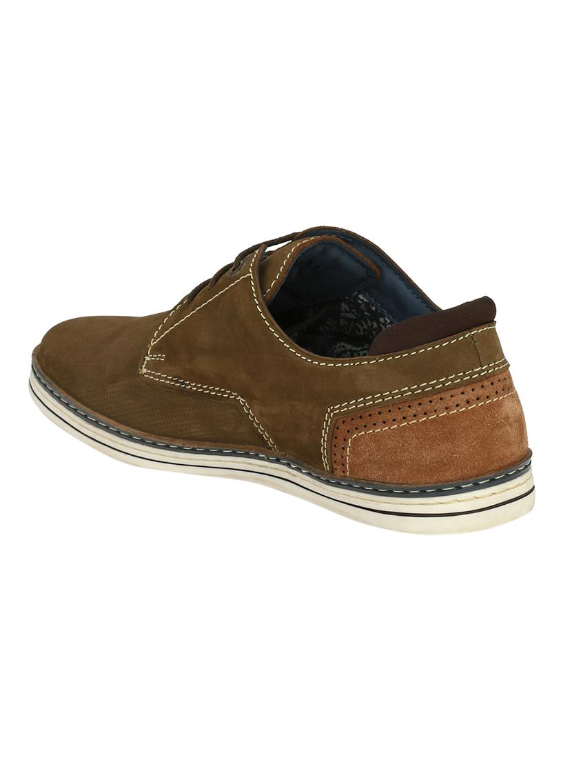 green synthetic & mesh laceup derbies - 17098760 - Zoom Image - 3