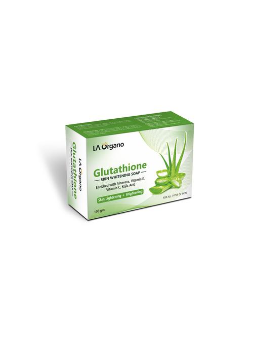 la organo glutathione aloe vera skin lightening & brightening soap for all skin type (100gm) pack of 1 - 17098870 - Standard Image - 1