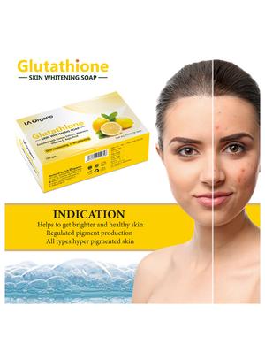 la organo glutathione kumkumadi skin lightening & brightening soap for all skin type (100gm) pack of 2 - 17098883 - Standard Image - 2