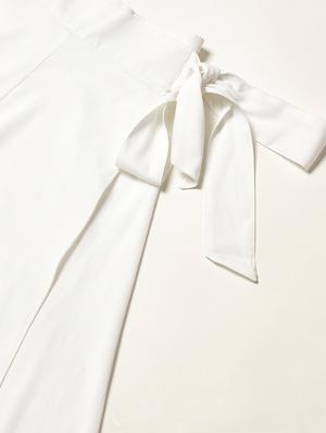 tie knot a-line skirt - 17099103 - Standard Image - 5