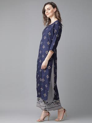 geometrical straight kurta - 17099303 - Standard Image - 2