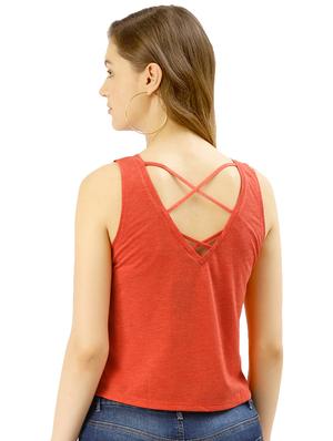 criss cross back crop top - 17099323 - Standard Image - 3