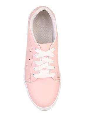 pink lace-up sneakers - 17099392 - Standard Image - 3