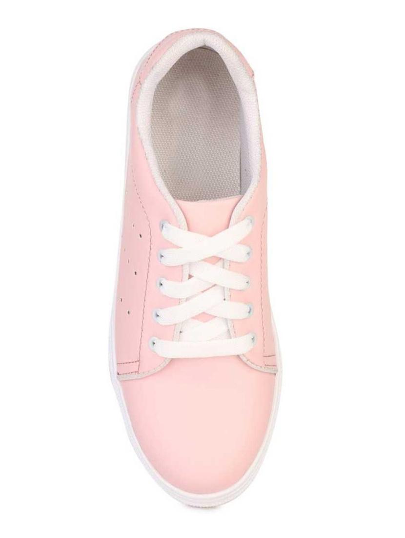 pink lace-up sneakers - 17099392 - Zoom Image - 3