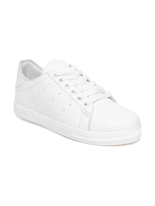 white lace-up sneakers - 17099393 - Standard Image - 1