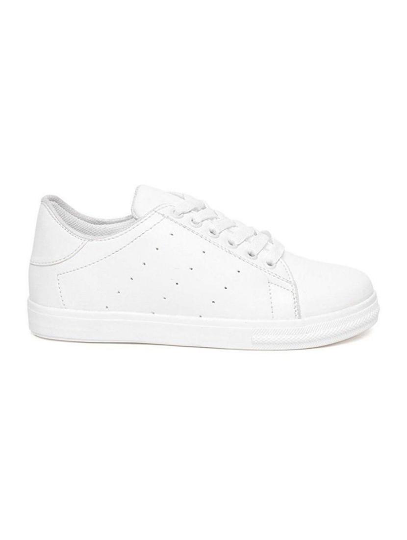white lace-up sneakers - 17099393 - Zoom Image - 2