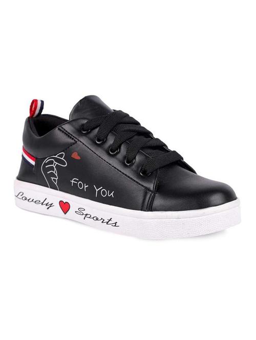black lace-up sneakers - 17099395 - Standard Image - 1