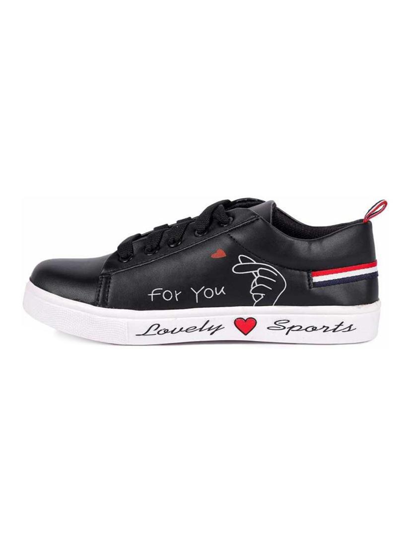 black lace-up sneakers - 17099395 - Zoom Image - 2