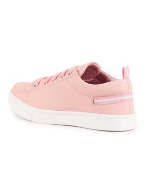 pink lace-up sneakers - 17099396 - Standard Image - 2