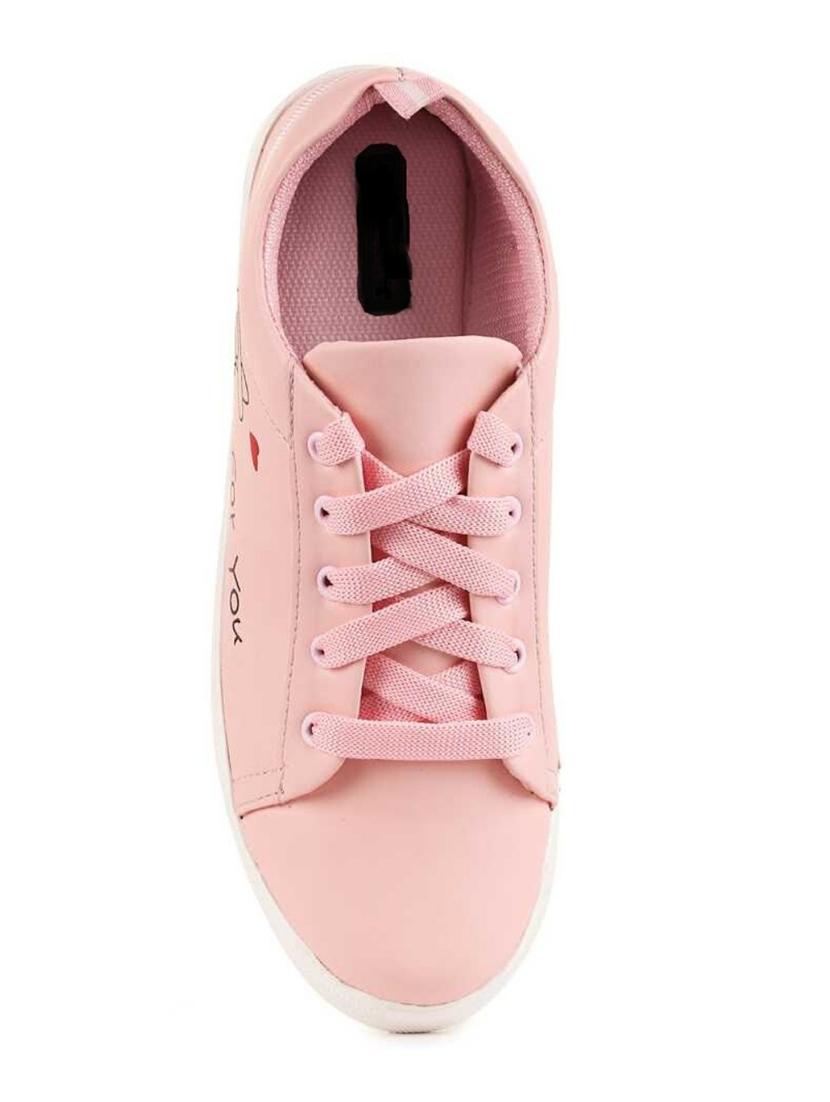 pink lace-up sneakers - 17099396 - Zoom Image - 3