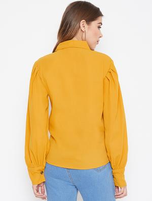 long sleeves solid shirt - 17099433 - Standard Image - 3