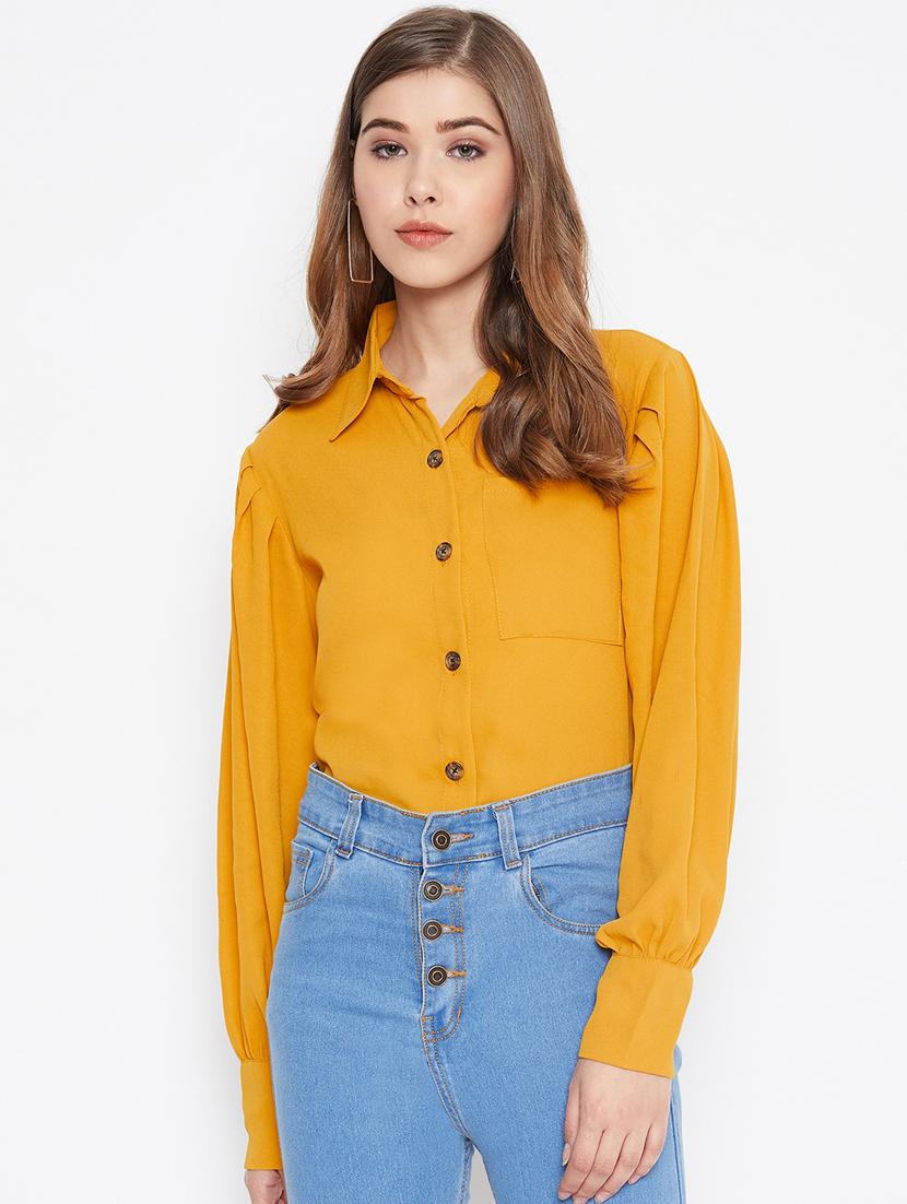 long sleeves solid shirt - 17099433 - Zoom Image - 1