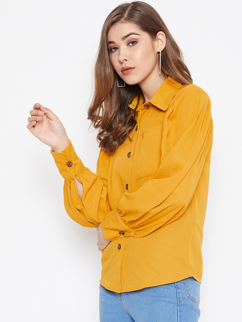 long sleeves solid shirt - 17099433 - Zoom Image - 2