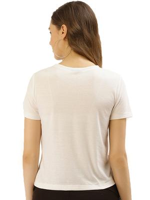 round neck solid tee - 17100141 - Standard Image - 3