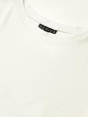round neck solid tee - 17100141 - Standard Image - 5