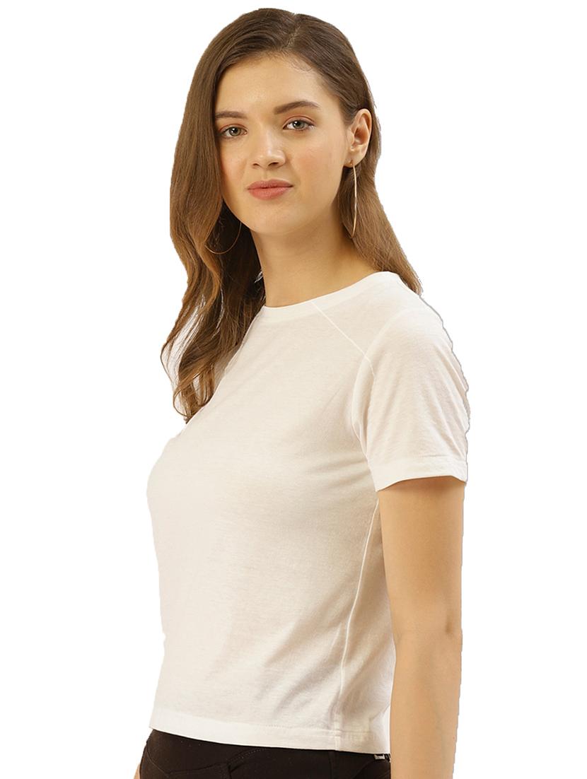 round neck solid tee - 17100141 - Zoom Image - 2
