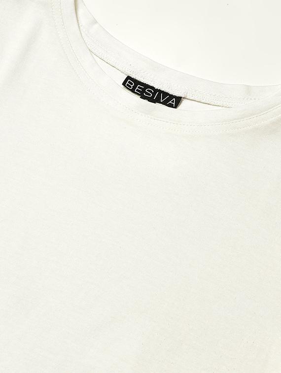 round neck solid tee - 17100141 - Zoom Image - 5