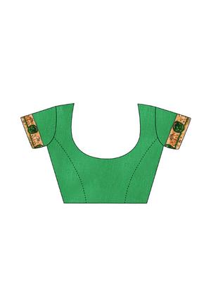 bordered embroidered saree with blouse - 17100513 - Standard Image - 4