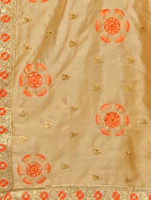 pastel embroidered saree with blouse - 17100529 - Standard Image - 3