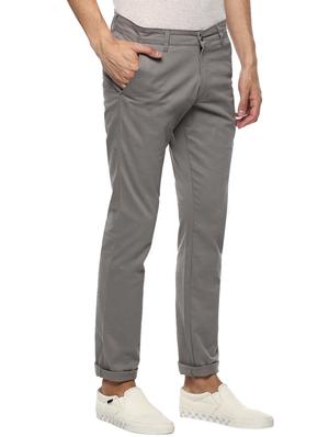 grey solid chinos - 17100730 - Standard Image - 2