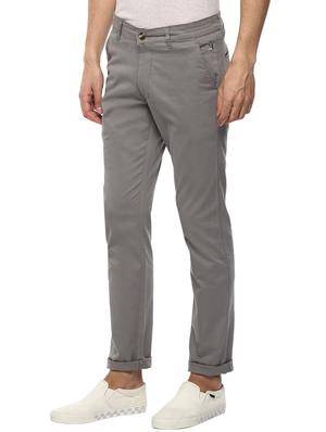 grey solid chinos - 17100730 - Standard Image - 3