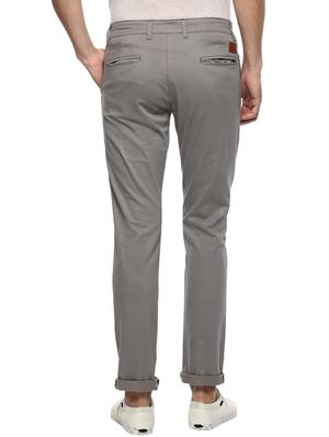 grey solid chinos - 17100730 - Standard Image - 4