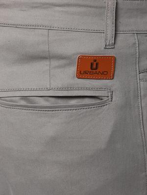 grey solid chinos - 17100730 - Standard Image - 5