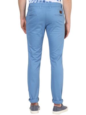light blue solid chinos - 17100733 - Standard Image - 4