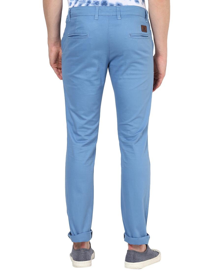light blue solid chinos - 17100733 - Zoom Image - 4