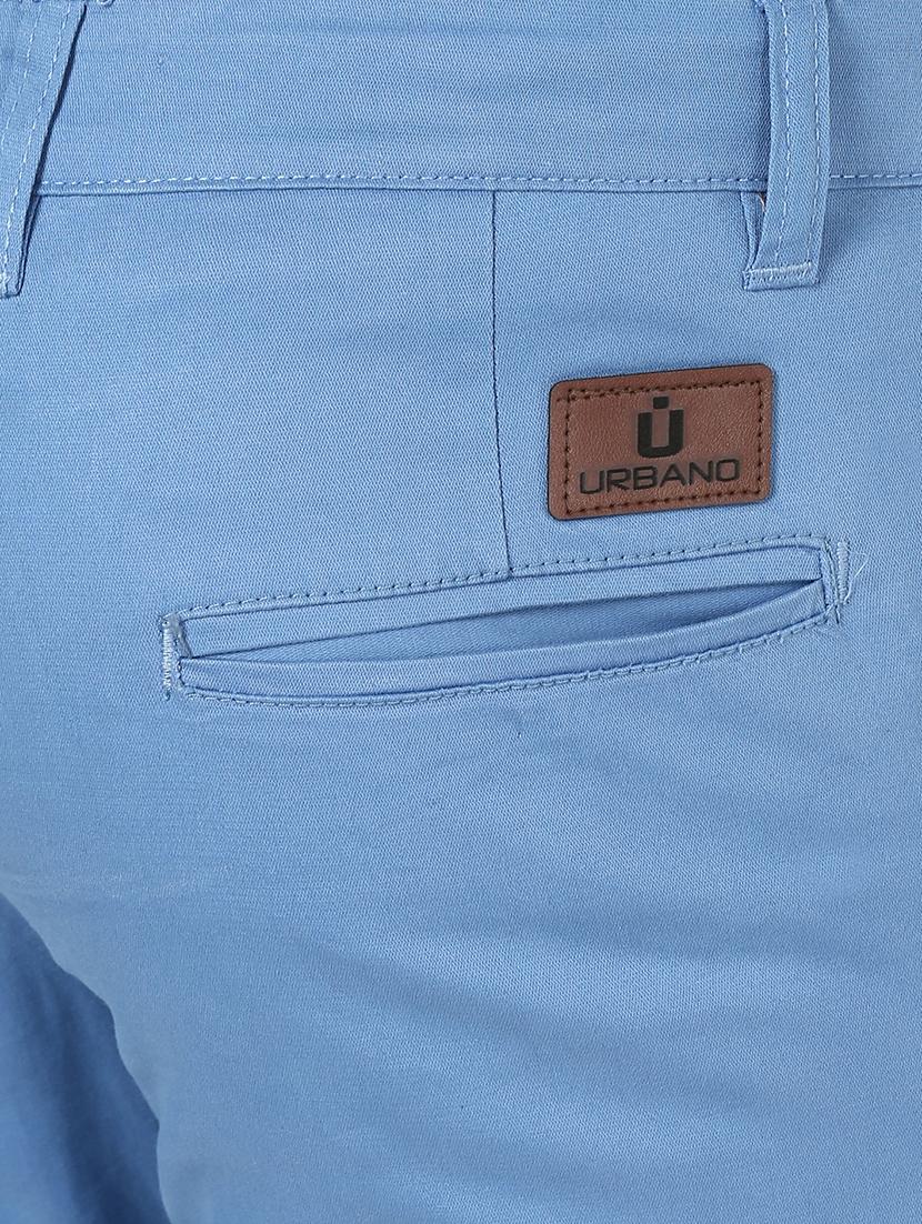 light blue solid chinos - 17100733 - Zoom Image - 6